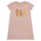 Ночная сорочка для девочки Модель 356-072 Коричневая с перьями размер 64 (рост 116 см - 122 см)