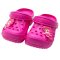 Шлёпки-кроксы для девочки Модель 20210002 Розовые с девочкой размер 32-33