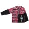Рубашка для мальчика модель 437-033 Красный размер 56 (рост 92-98 см)