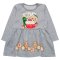 Платье для девочки начес 5230-042 Серый Печеньки рост 116 см