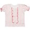 Блуза для девочки Модель 276-013 Красный Горох размер 56 (рост 86 см)
