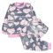 Пижама для девочки Модель 329-573 Серый Сердца размер 80 (рост 152 см)