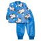 Комплект для мальчика Модель 6275-573 Голубой Пингвины размер 48 (рост 74 см)