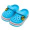 Шлёпки-кроксы детские Модель 3002 Голубой Смайлик размер 18-19 (11 см)