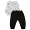 Костюм детский Модель 7210-783 Серый+черные штаны рост 74 см