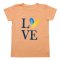 Футболка для девочки Модель 2255-452 Персиковый Love размер 76 (рост 146 см - 152 см)