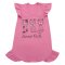 Сорочка ночная для девочки Модель 352-022 Пыльная роза Котики размер 56 (рост 86 см)