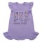 ﻿Сорочка нічна для дівчинки Модель 352-022 Бузковий Котики розмір 56 (зріст 86 см)
