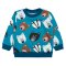 Джемпер детский Модель 4271-783 Бирюзовый Медведи рост 80 см