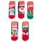 Носки пушистые детские ZC-3717 Новогодние возраст 7-9 лет