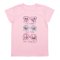 Футболка для девочки стрейч-кулир 2255-452 Розовый Очки размер 80 (рост 152 см - 158 см)