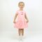 Сукня для дівчинки стрейч-кулір 5147-452 Персиковий Вишні розмір 64 (зріст 116 см - 122 см)