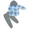 Костюм для хлопчика фліс П-13102-524 Блакитний зріст 110 см