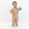 Комплект для мальчика интерлок 381-792 Бежевый Машинка рост 110 см