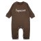 Ромпер для хлопчика рубчик начіс 7202-182 Шоколад Пиріжечок зріст 74 см