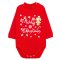 Боді дитячий начіс 6237-042 Червоний Печиво розмір 48 (зріст 74 см)