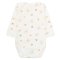Боди для девочки начес 6250-533 Молочный Сердечки размер 44 (рост 68 см)