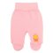 Евро-ползунки для дівчинки начіс 6215-042 Світло-рожевий Жирафа розмір 36 (зріст 56 см)
