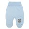 Евро-ползунки для хлопчика начіс 6215-042 Блакитний Зебра розмір 36 (зріст 56 см)