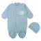 Чоловічок для хлопчика інтерлок 7246-792 Синій Little one розмір 40 (зріст 62 см)