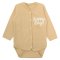 Боди детский интерлок 6139-792 Бежевый Happy days размер 40 (рост 62 см)