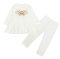 Комплект для дівчинки інтерлок вафелька 6304-812 Молочний Квіточка зріст 74 см

