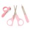Набір манікюрний ножиці, пилка, щипці 7080 Колір Рожевий