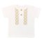 Футболка детская интерлок вафелька 2348-812 Молочный Ромбик рост  74 см