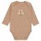 Боді дитячий інтерлок жакард 6220-892 Бежевий Жирафи розмір 40 (зріст 62 см)