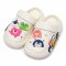 Шлёпки-кроксы детские W-162 Молочный Zoo размер 24-25 (15 см)