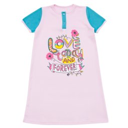 Нічна сорочка для дівчинки Модель 350-072 Рожева Love 