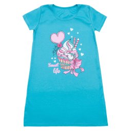 Ночная сорочка для девочки Модель 356-072 Мятный кекс