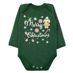 Боді дитячий начіс 6220-042 Зелений Печиво