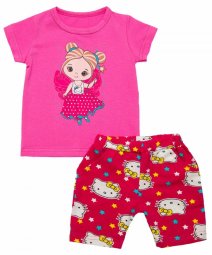 Комплект для девочки Модель 2259-453 Розовый Фея