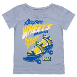 Футболка для мальчика Модель 2282-022 Серая "Wheels"