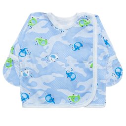 ﻿Сорочечка для хлопчика Модель 607-023 Блакитні слоники 