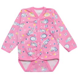 Темно-розовый боди для девочки Модель 614-043 Bunny