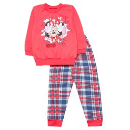 Пижама для девочки Модель 349-023 Кораллова "Minnie mouse"