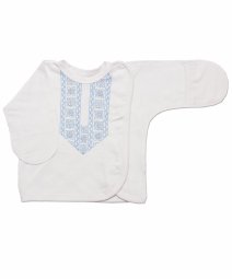 ﻿Сорочечка-вишиванка блакитна для хлопчика Модель 6122-021 