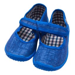 Тапочки для мальчика Модель 20210008 Синий джинс Цветная стелька