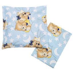 Комплект постельного белья детский Модель 901-283 Голубой Мишки