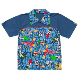 Сорочка для хлопчика Модель 2104-013 Темно-синя БЕН 
