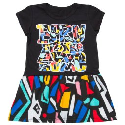 Платье для девочки Модель 5147-453 Черный графити