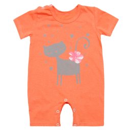 Песочник для девочки Модель 6249-022 Персиковый Кошечка