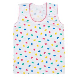 Майка для девочки Модель 109-023 Сердечки