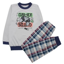 Пижама для мальчика Модель 349-073 Серый Gamer