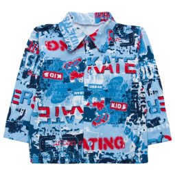Рубашка для мальчика Модель 415-033 Синяя