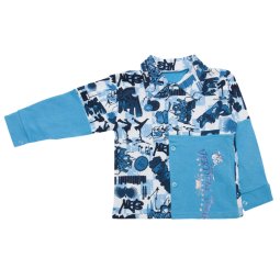 Сорочка для хлопчика модель 437-033 Блакитний 