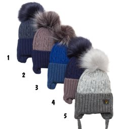 Зимова шапочка для хлопчика Модель 20210027 46-48 см окр. голови 
