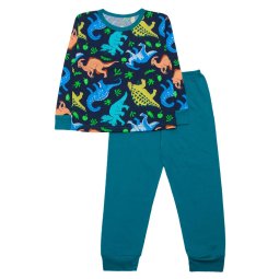 Піжама для хлопчика Модель Т-261021 Синій Динозаври 